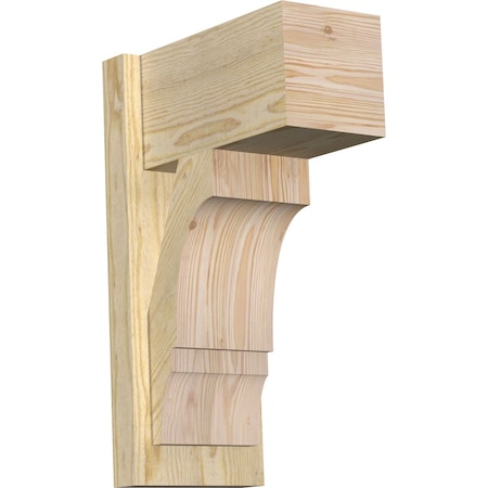 Ekena Millwork Balboa Block Rough Sawn Outlooker, Douglas Fir, 8"W x 14"D x 22"H OUT08X14X22BOA05RDF